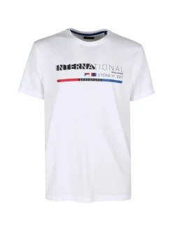 Be Board T-shirt da uomo in cotone con stampa scritta