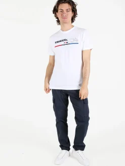 Be Board T-shirt da uomo in cotone con stampa scritta