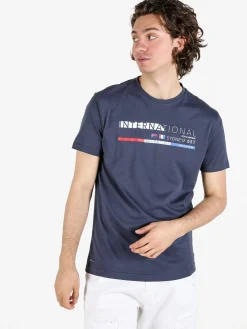 Be Board T-shirt da uomo in cotone con stampa scritta