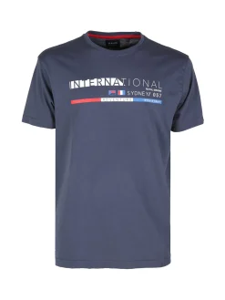 Be Board T-shirt da uomo in cotone con stampa scritta