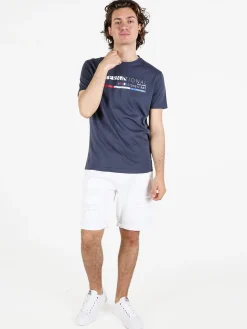 Be Board T-shirt da uomo in cotone con stampa scritta