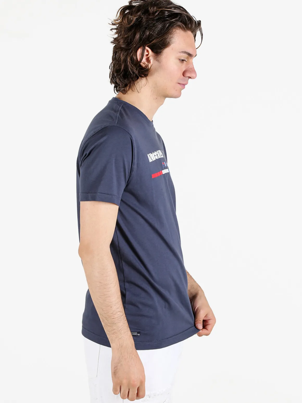 Be Board T-shirt da uomo in cotone con stampa scritta
