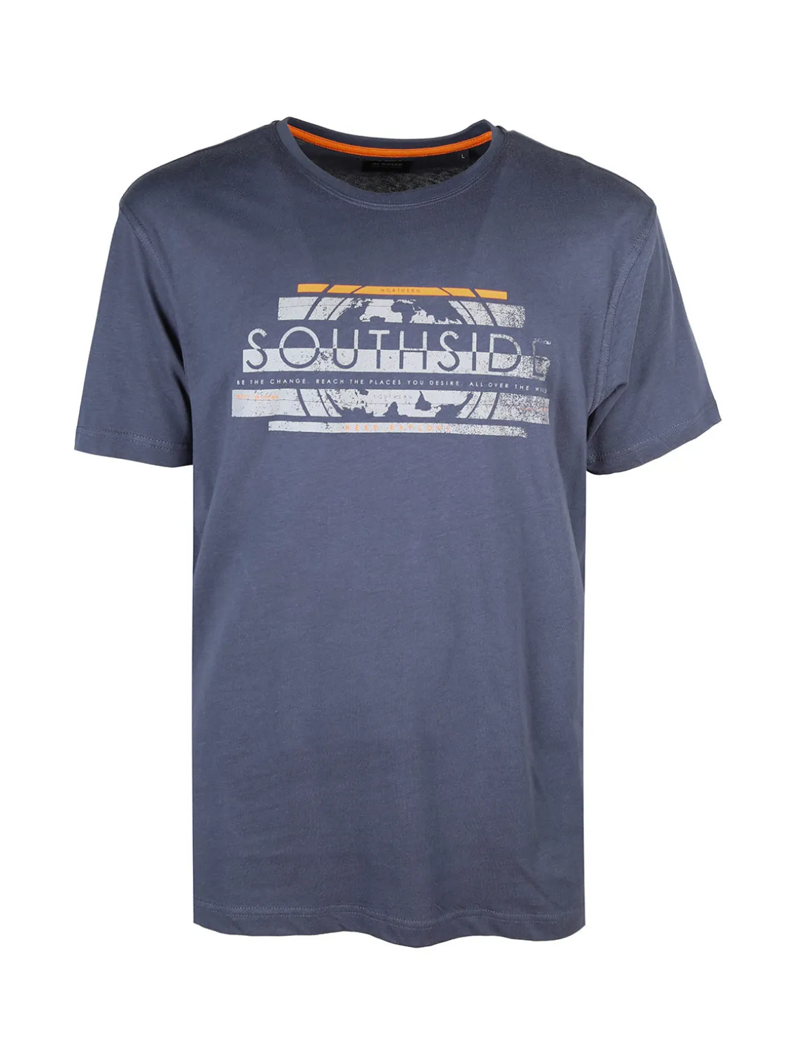Be Board T-shirt girocollo da uomo in cotone con stampa