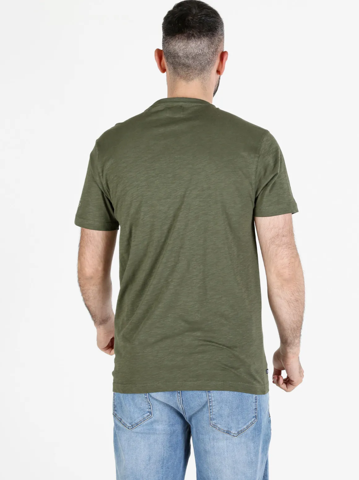 Be Board T-shirt girocollo da uomo in cotone con stampa