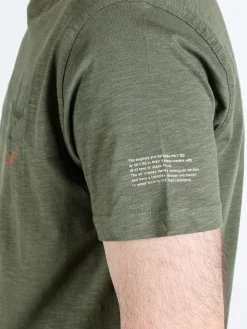 Be Board T-shirt girocollo da uomo in cotone con stampa