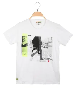Be Board T-shirt manica corta da ragazzo con stampe