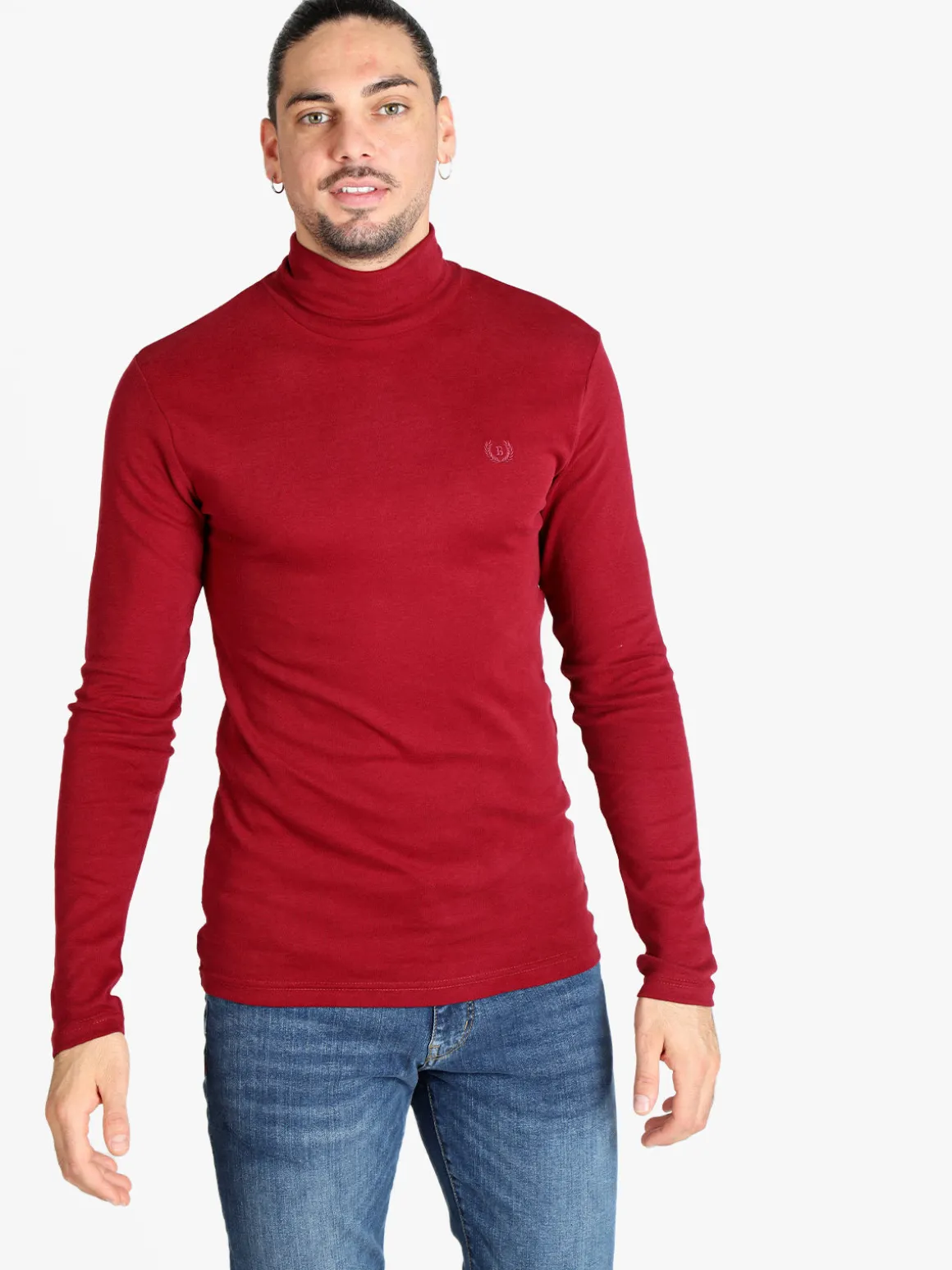Be Board T-shirt manica lunga a dolcevita da uomo