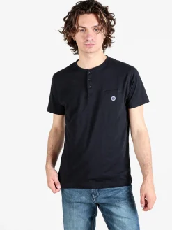 Be Board T-shirt uomo con taschino sul petto e bottoncini sullo scollo