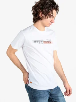 Be Board T-shirt uomo in cotone con stampa scrtita