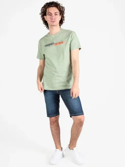 Be Board T-shirt uomo in cotone con stampa scrtita