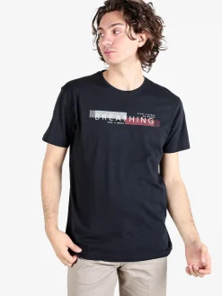Be Board T-shirt uomo in cotone con stampa scrtita