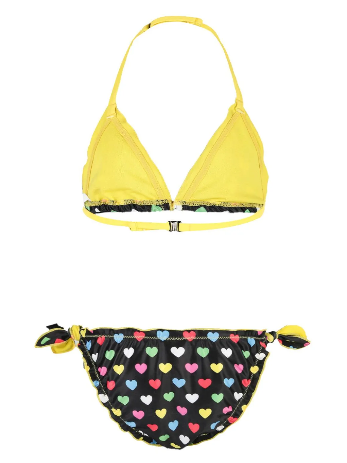 Bellissima Bikini bambina triangolo con stampa cuori G605