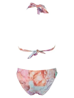 Bellissima CHIA Bikini donna coppa B con allacciatura al collo