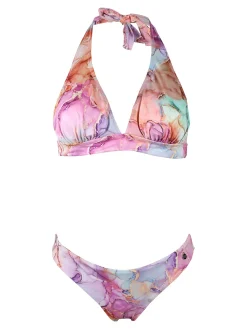 Bellissima CHIA Bikini donna coppa B con allacciatura al collo