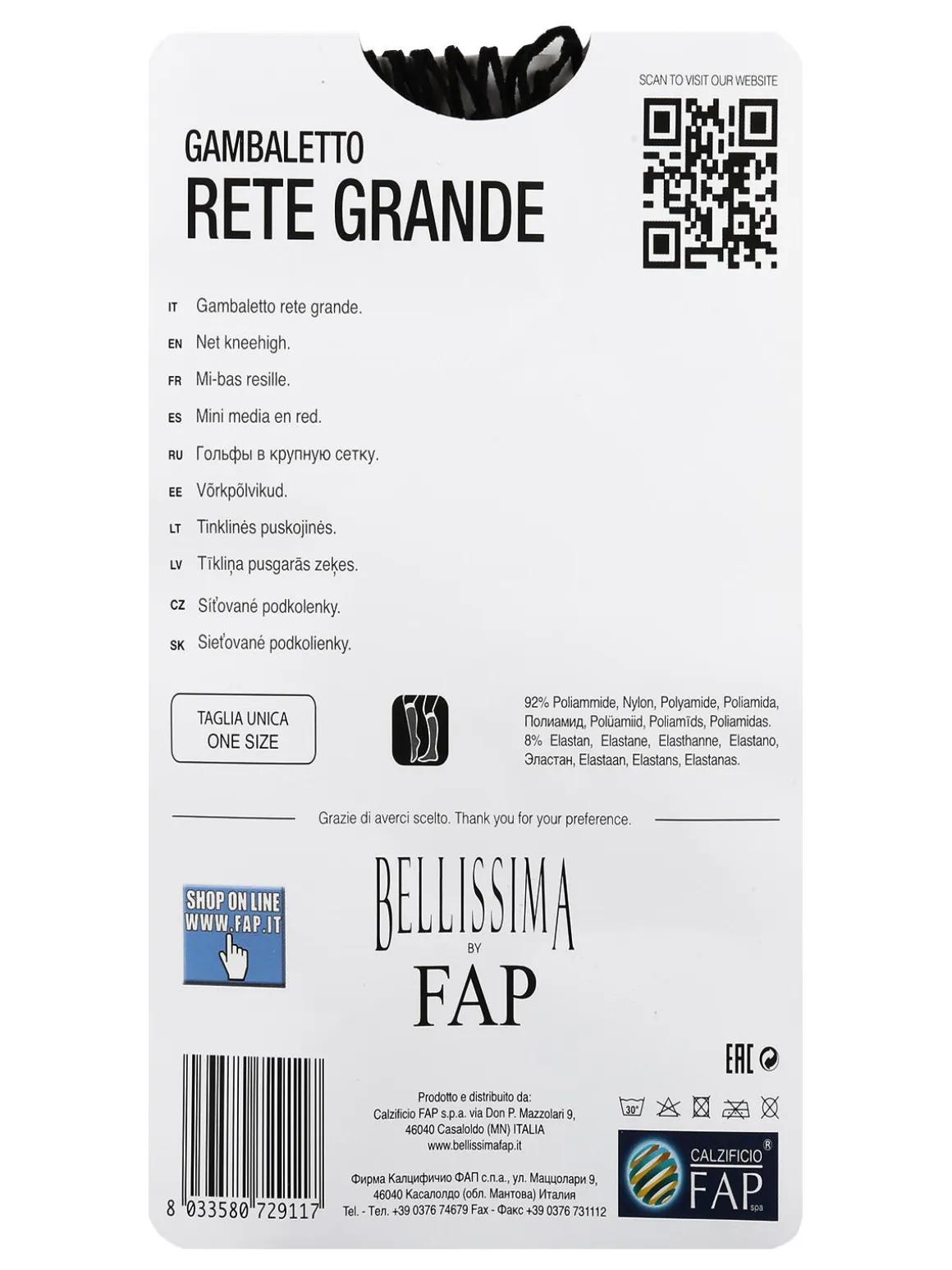 Bellissima Gambaletto a rete grande