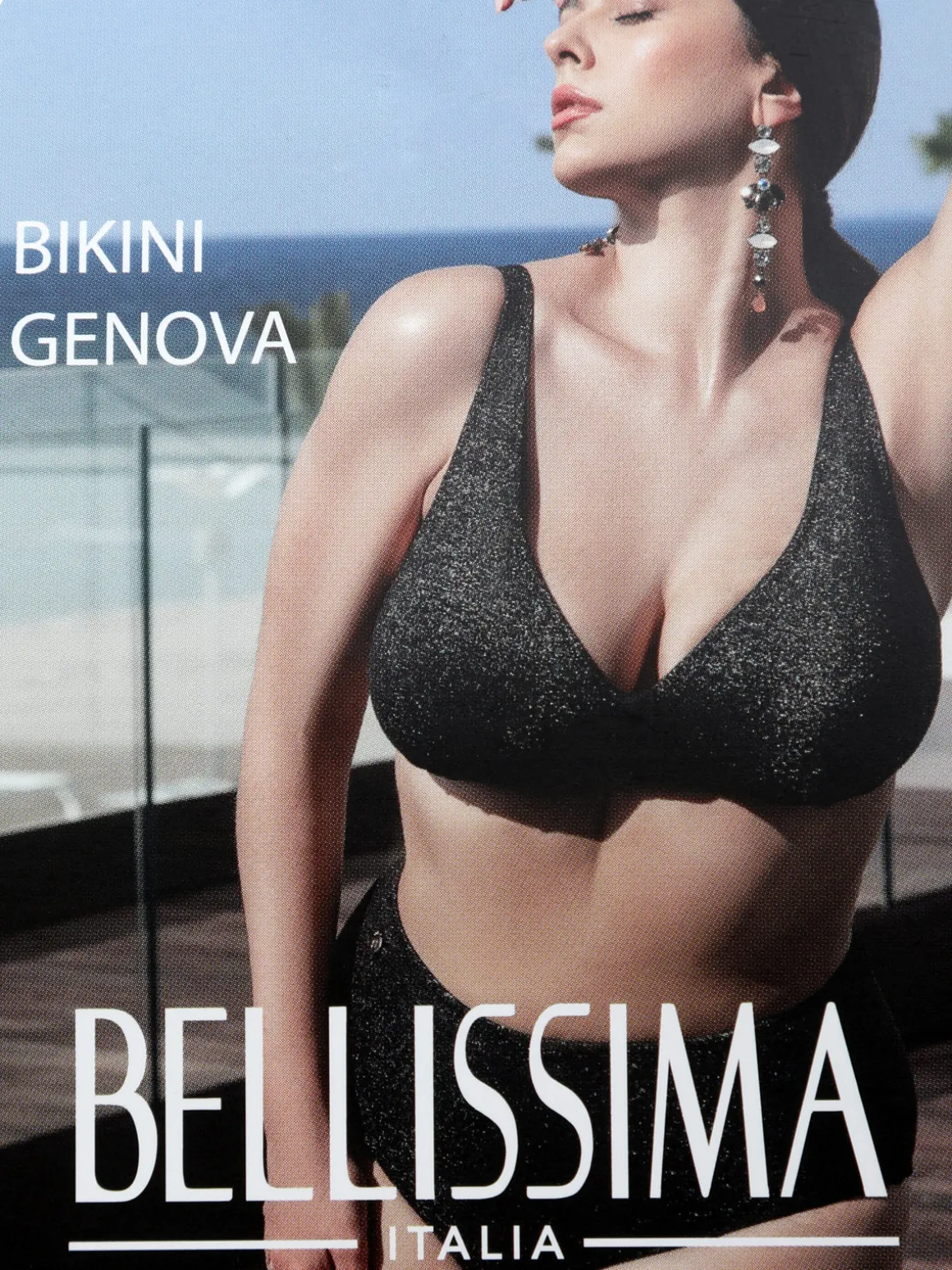 Bellissima GENOVA Bikini donna in lurex coppa C