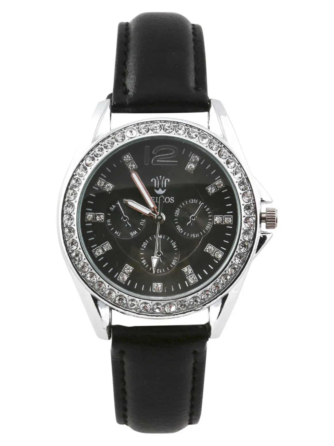 Bellos Orologio con strass e data