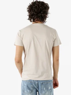 Belman T-shirt da uomo in cotone con stampa orsacchiotto - beige