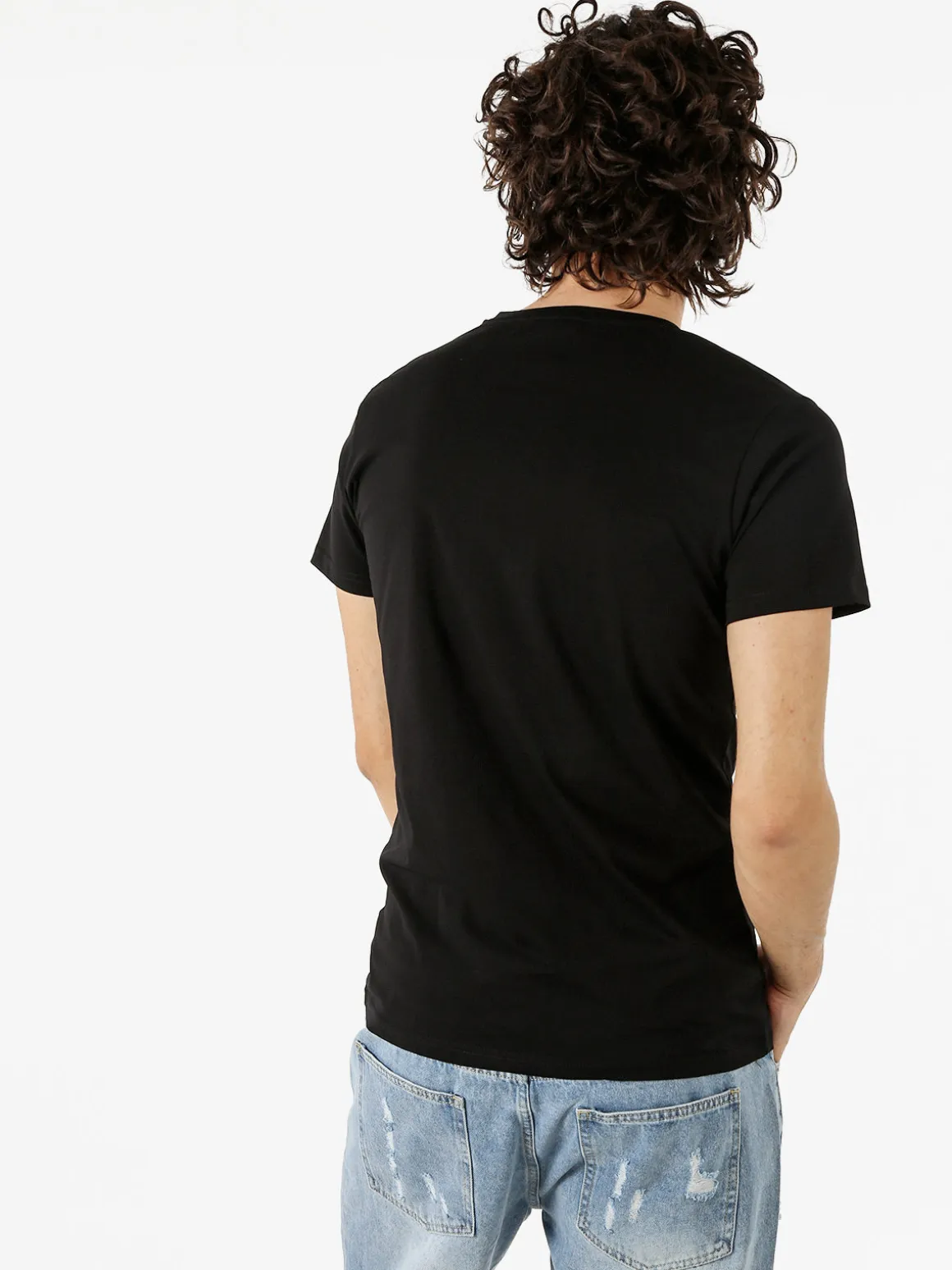 Belman T-shirt da uomo in cotone con stampa orsacchiotto - nero