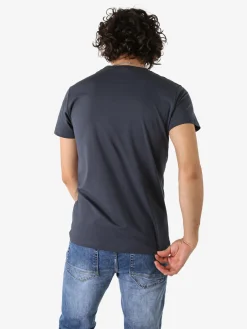 Belman T-shirt da uomo in cotone con stampa orsacchiotto - grigio scuro