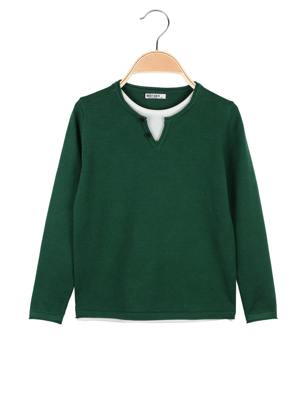 Best Kid'S Pullover da bambino in maglia con doppio scollo