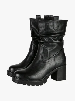 Besty Stivaletti donna con tacco largo e plateu - nero