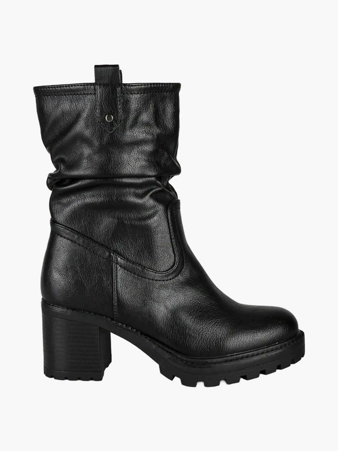 Besty Stivaletti donna con tacco largo e plateu - nero