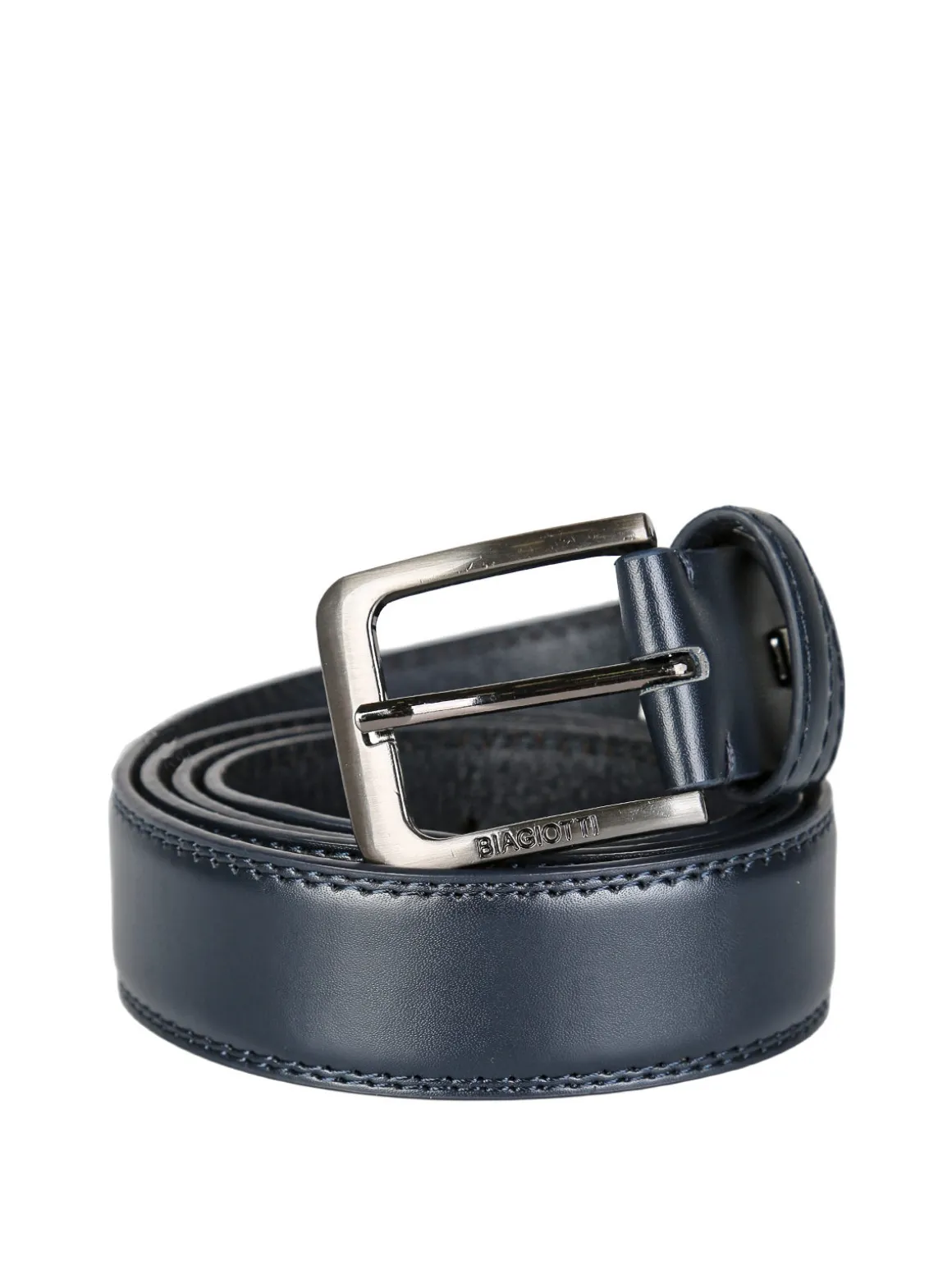 Biagiotti Uomo Cintura con fodera in pelle da uomo - blu scuro