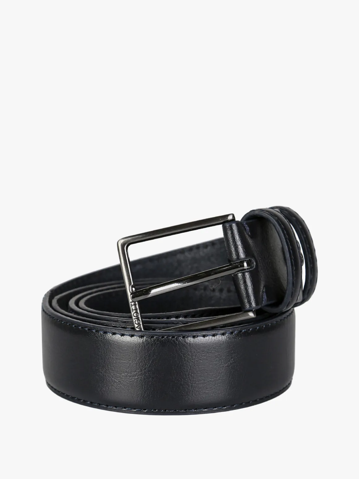 Biagiotti Uomo Cintura da uomo in pelle rivestita - blu scuro