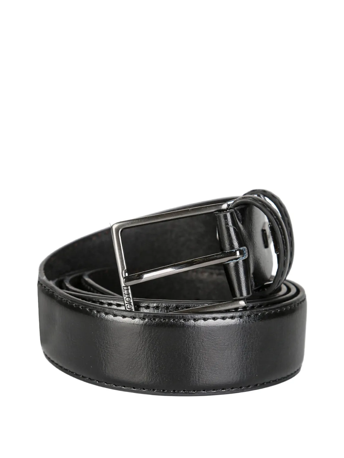 Biagiotti Uomo Cintura da uomo in pelle rivestita - nero