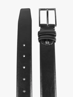 Biagiotti Uomo Cintura in pelle rivestita da uomo - nero