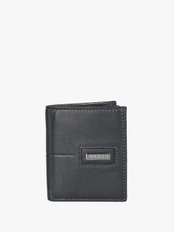 Biagiotti Uomo Mini portafoglio verticale in pelle da uomo - blu scuro