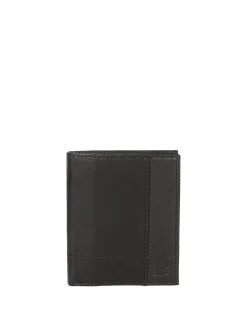 Biagiotti Uomo Mini portafoglio verticale in pelle da uomo - nero