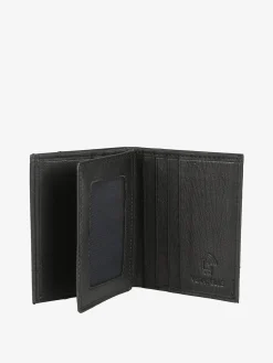 Biagiotti Uomo Mini portafoglio verticale in pelle da uomo - nero