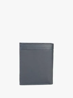 Biagiotti Uomo Mini portafoglio verticale in pelle da uomo - blu scuro