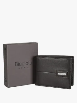 Biagiotti Uomo Portafoglio in pelle da uomo - moro