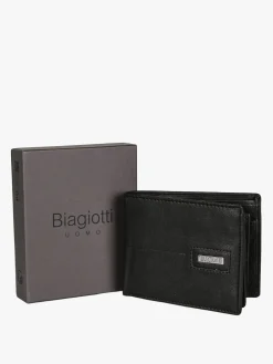 Biagiotti Uomo Portafoglio in pelle da uomo - nero