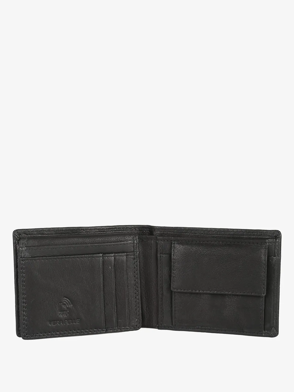 Biagiotti Uomo Portafoglio in pelle da uomo mini - nero
