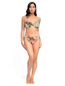Bikini 4 You Bikini donna floreale con ferretto e slip vita alta COPPA C