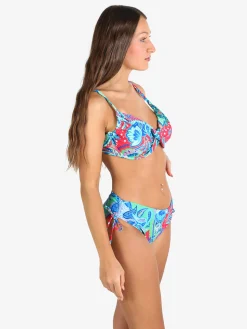 Bikini 4 You Bikini donna floreale con ferretto e slip vita alta COPPA C