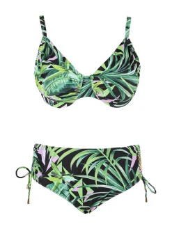 Bikini 4 You Bikini donna imbottito con ferretto e slip a vita alta COPPA C