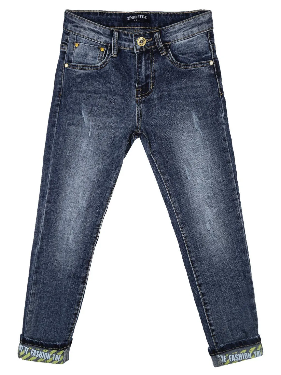 Bimbo Style Jeans con risvolto