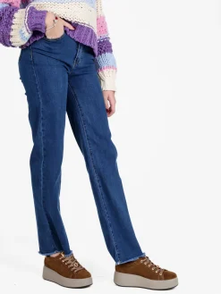 Blue Skk Jeans donna push-up a gamba larga