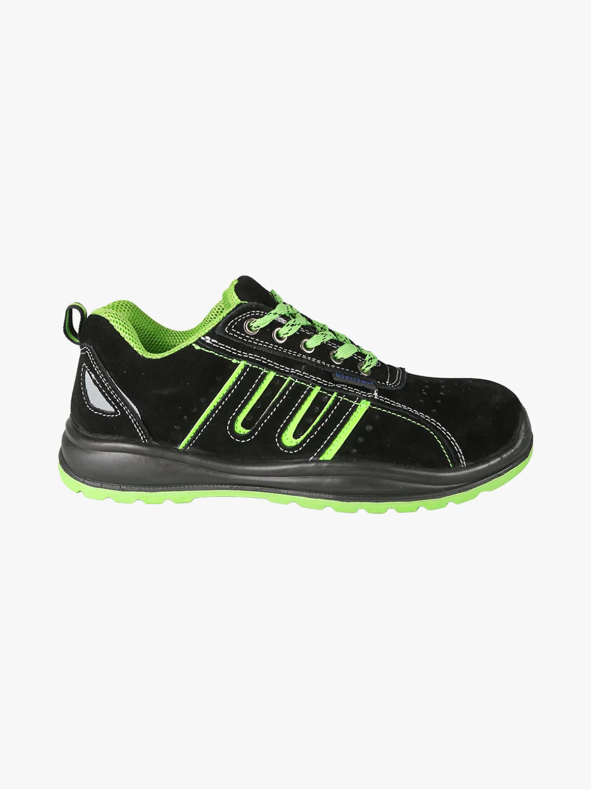 Blu Star Scarpe da lavoro uomo in pelle scamosciata - nero