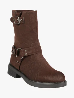 Bottega22 Stivaletti biker scamosciati da donna