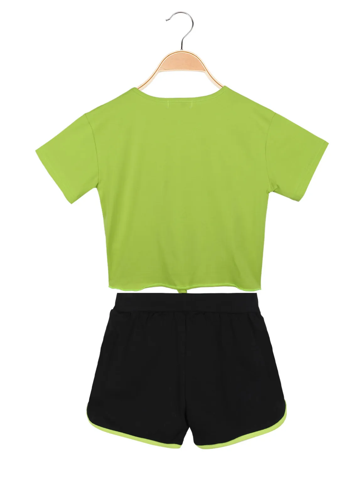 Bouny Baby Completo 2 pezzi da bambina con t-shirt annodata e shorts