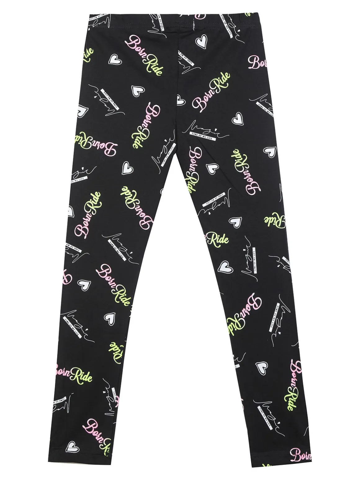 Bouny Baby Leggings in cotone da bambina con stampe