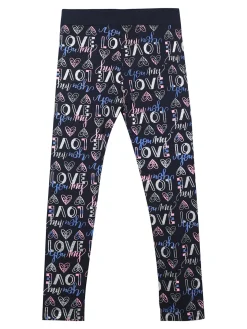Bouny Baby Leggings stampati da bambina con fascia elastica
