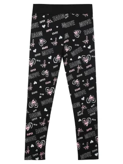 Bouny Baby Leggings stampati da bambina con fascia elastica