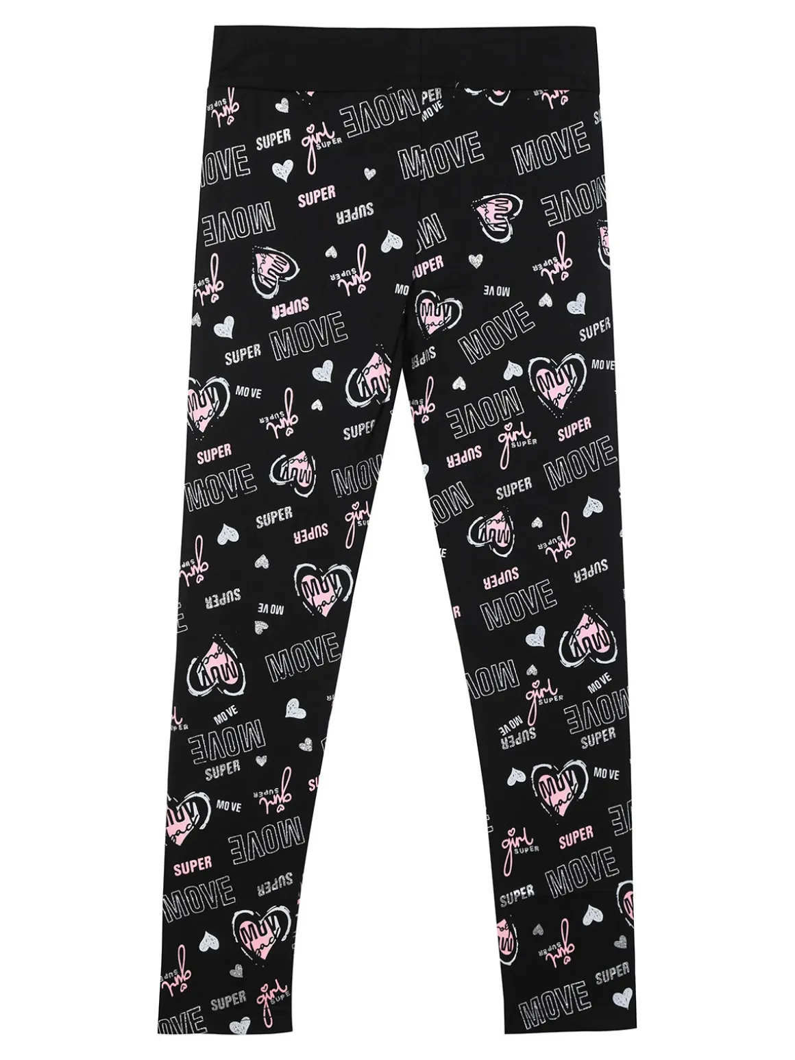 Bouny Baby Leggings stampati da bambina con fascia elastica